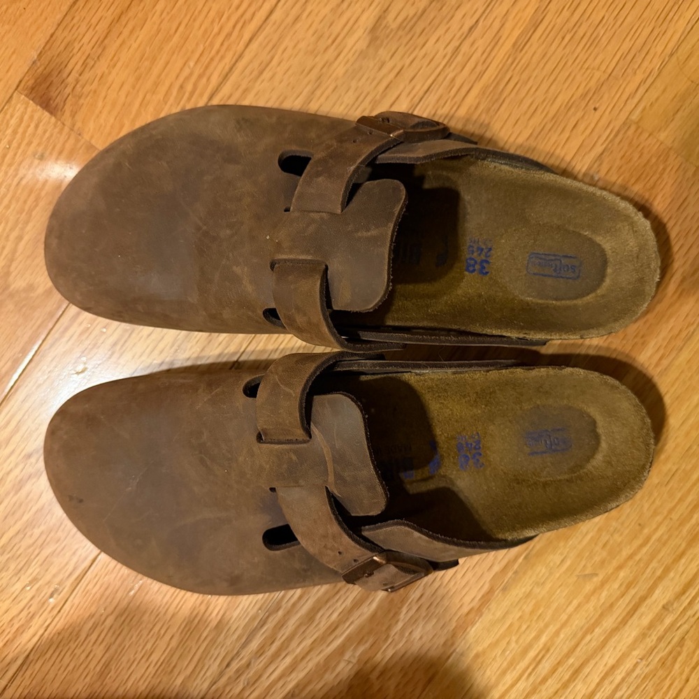 Birkenstock Brown Leather Women's Boston Clog